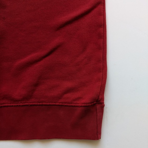 Men's Thrashed Destroyed Aeropostale Sweatshirt L Red Holes Grunge Skater Punk - Picture 13 of 15